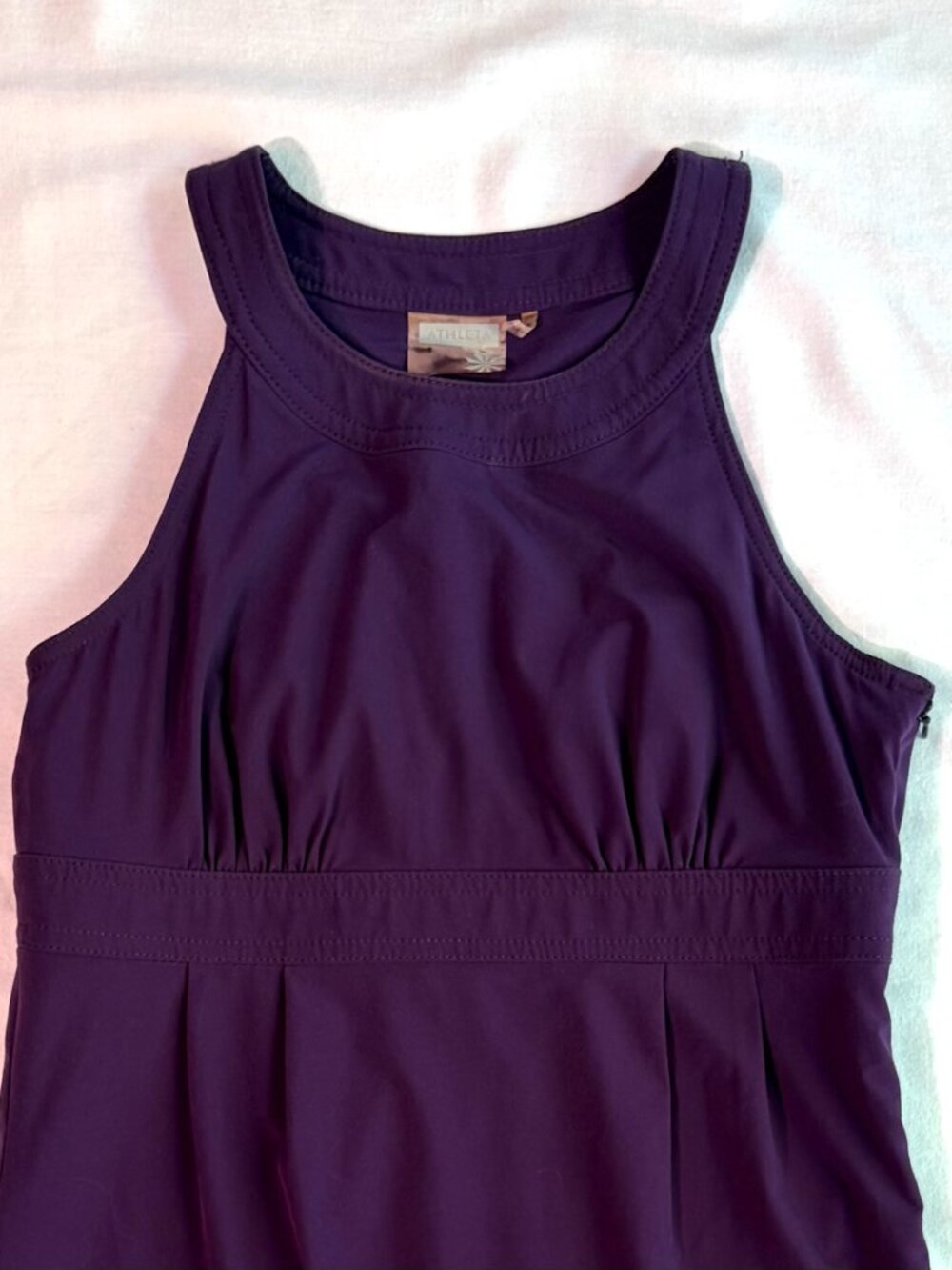 Athleta sport mini dress 2 purple stretch - Picture 3 of 9